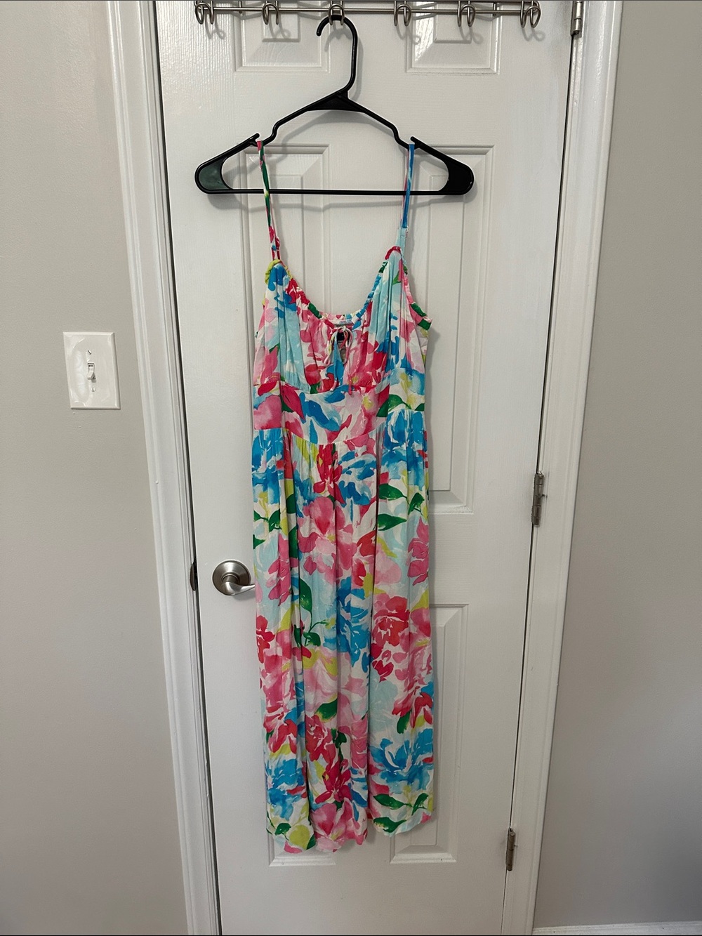 Old Navy Floral Maxi Sundress - Pink, Blue, & Yellow